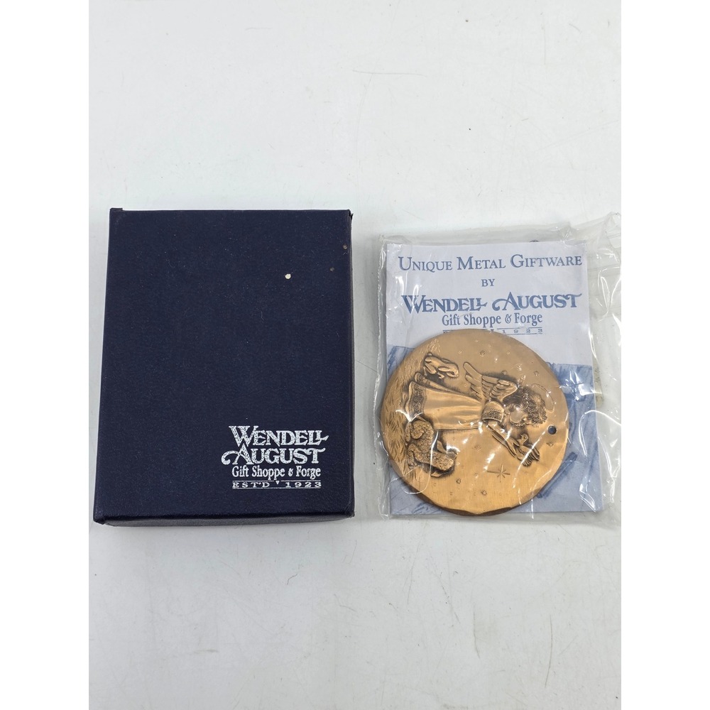 Wendell August Forge Littlest Angel Bronze Ornament 2B 96 Christmas Gift Box